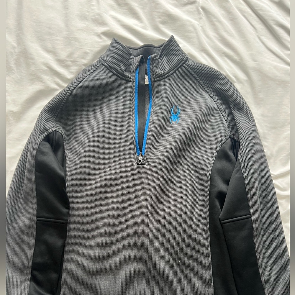 SPYDER 1/4 zip pullover fleece lined Mens Large